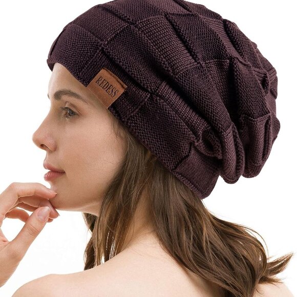 Beanie Hat for Men and Women Winter Warm Hats Knit Slouchy Thick Skull Cap - Picture 5 of 5